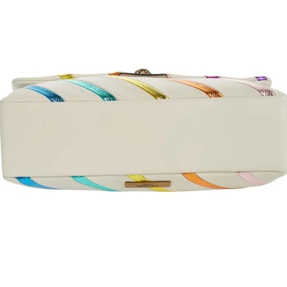 - Kurt Geiger London Large Kensington Rainbow Shoulder Bag - Picture 8 of 9